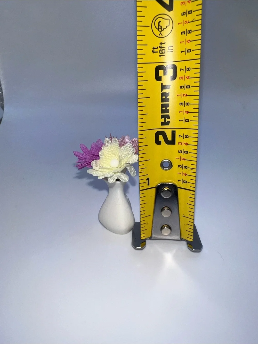 Miniature dollhouse floral decor